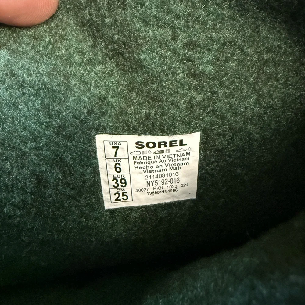 Sorel Flurry Kids’ Black and Gray Insulated Winter Boots Size 7 Big Kids EUC